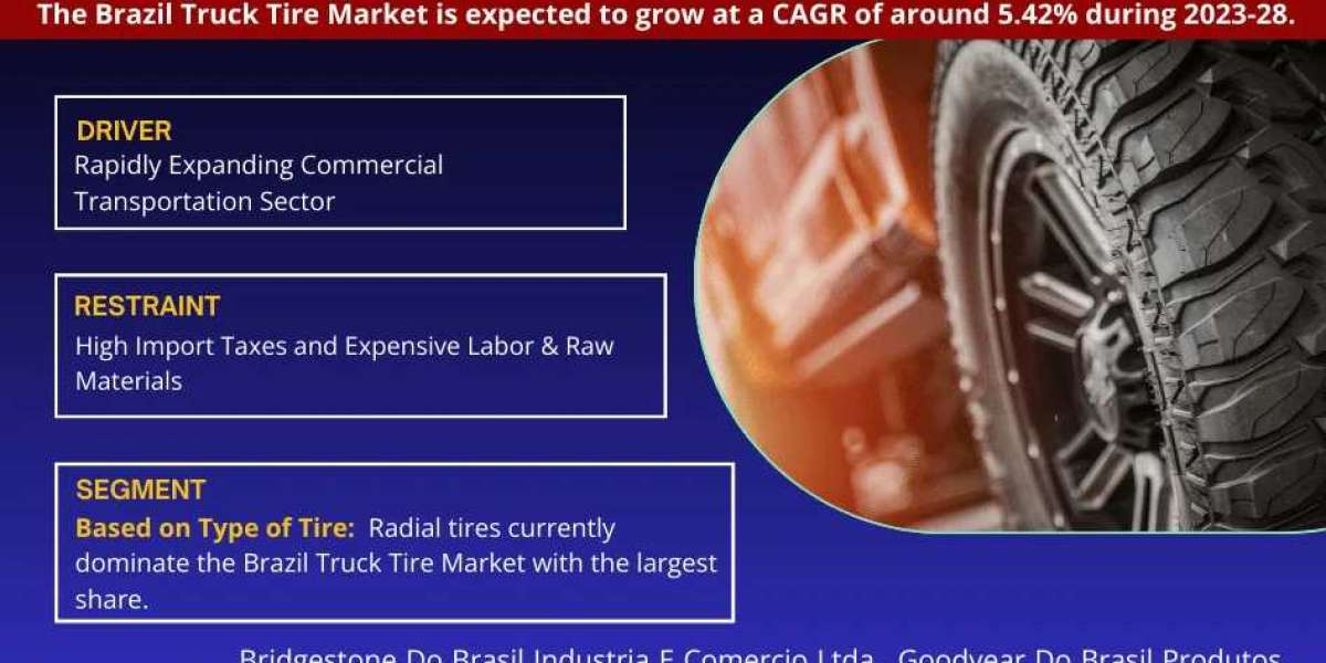 Brazil Truck Tire Market Set to Surge at 5.42% CAGR from 2023-2028